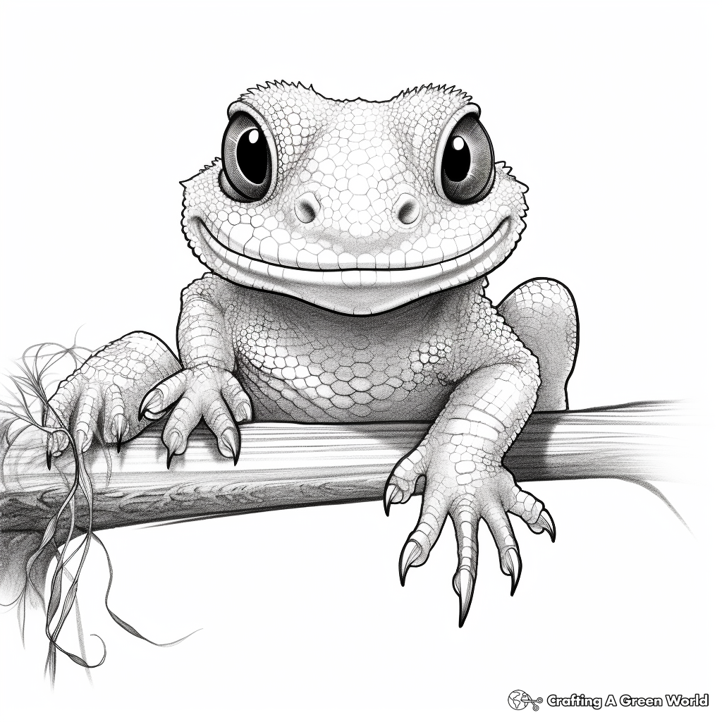 Gecko coloring pages