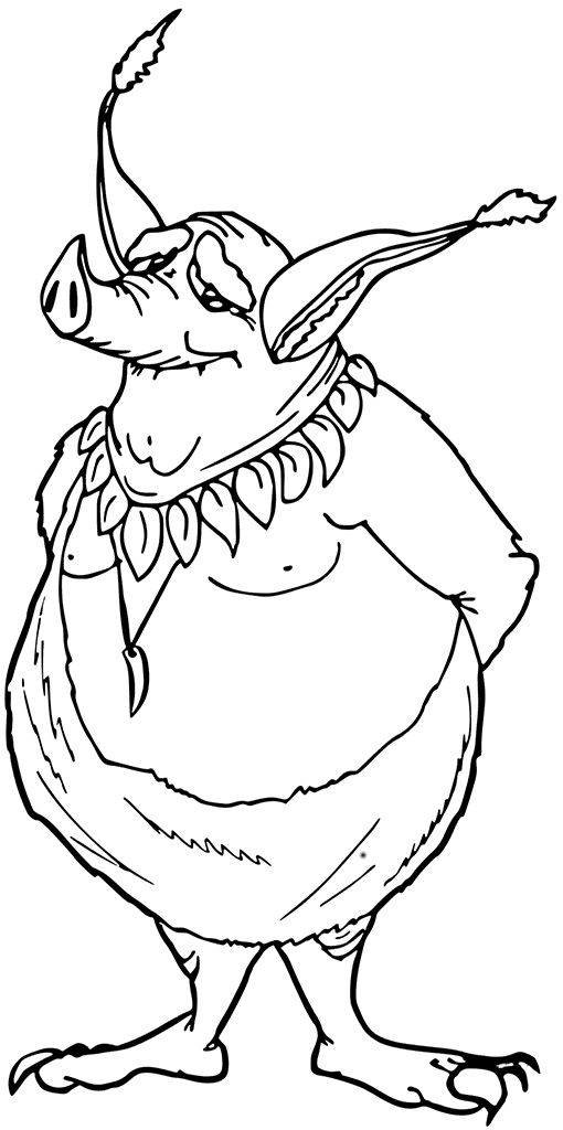 Goblin coloring pages