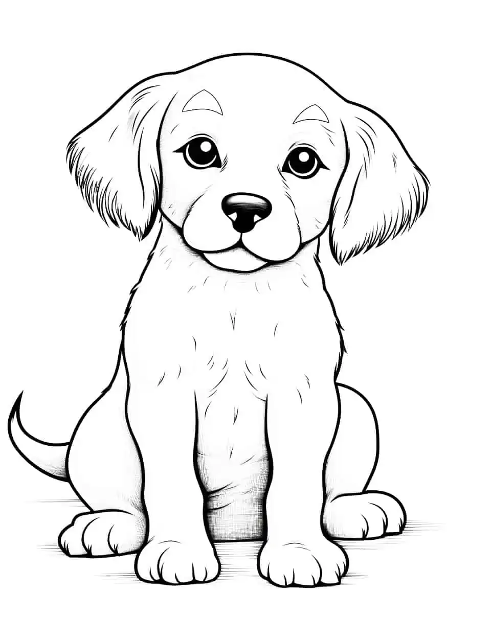 Dog coloring pages free printable sheets