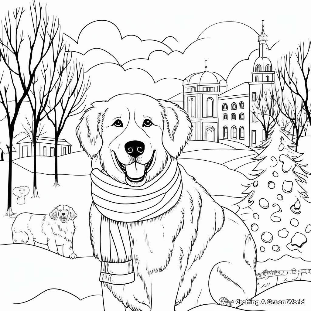 Golden retriever coloring pages