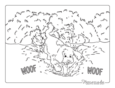 Free dog coloring pages for kids adults