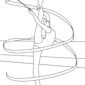 Gymnastics coloring pages printable for free download