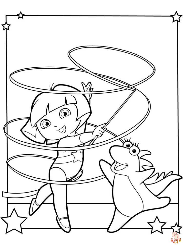 Gymnastics coloring pages free printable and easy to color