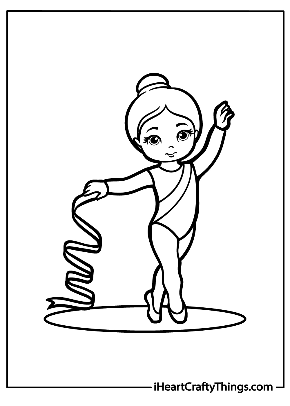 Gymnastics coloring pages free printables