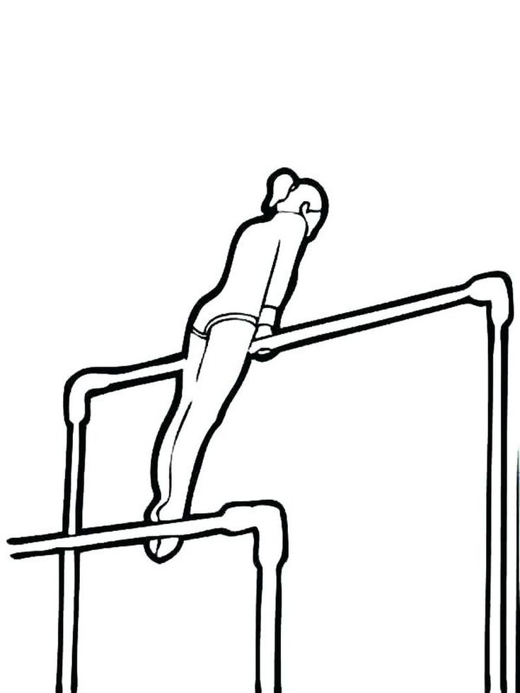 Gymnastics coloring pages