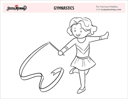 Gymnastics coloring pages thatll have your little ones doing somersaults