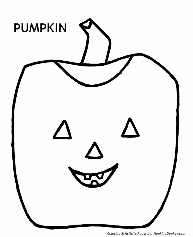 Halloween pumpkin coloring pages