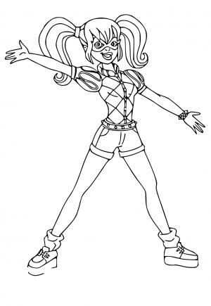 Free printable harley quinn coloring pages for adults and kids