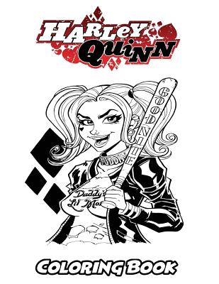 Harley quinn coloring book coloring book for kids and adults activity book with fun easy and relaxing coloring pages