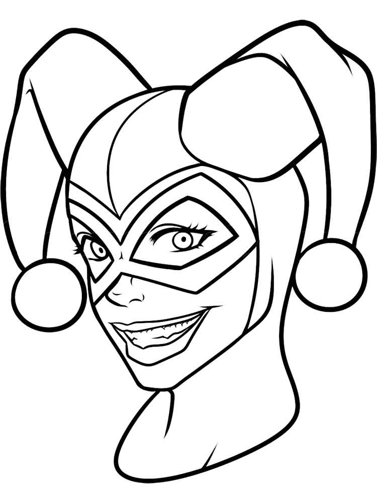 Harley quinn coloring pages