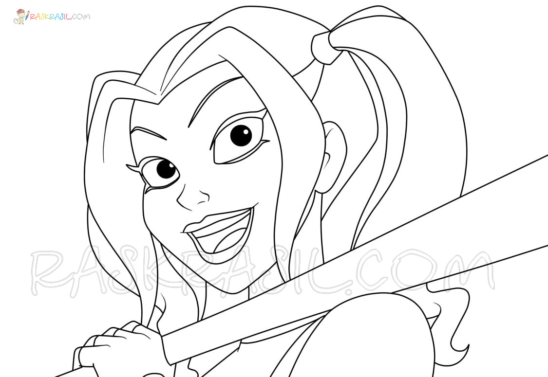 Harley quinn coloring pages