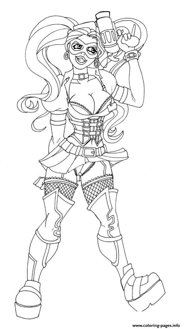 Get this harley quinn coloring pages for grown ups pst