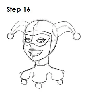 How to draw harley quinn