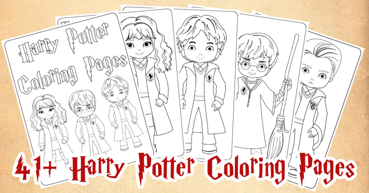 Harry potter printable coloring pages for kids