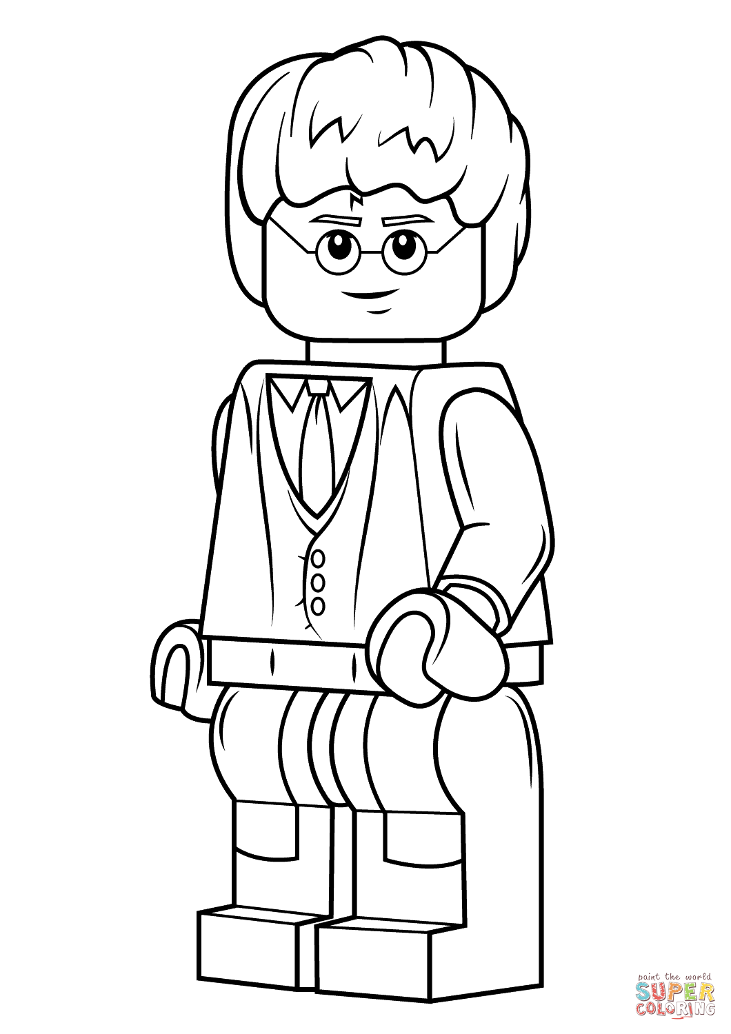 Lego harry potter coloring page free printable coloring pages