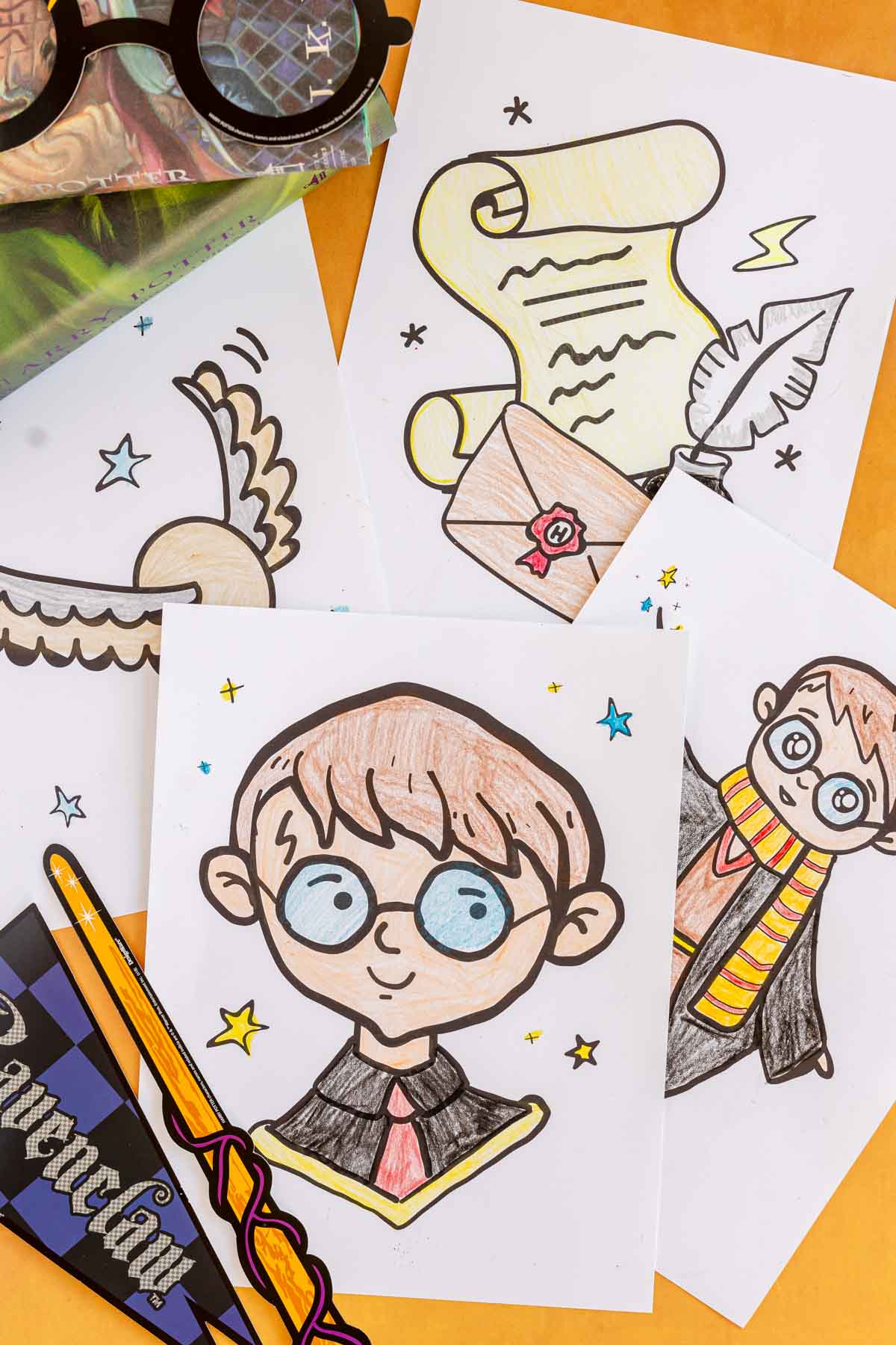 Free printable harry potter coloring pages for kids