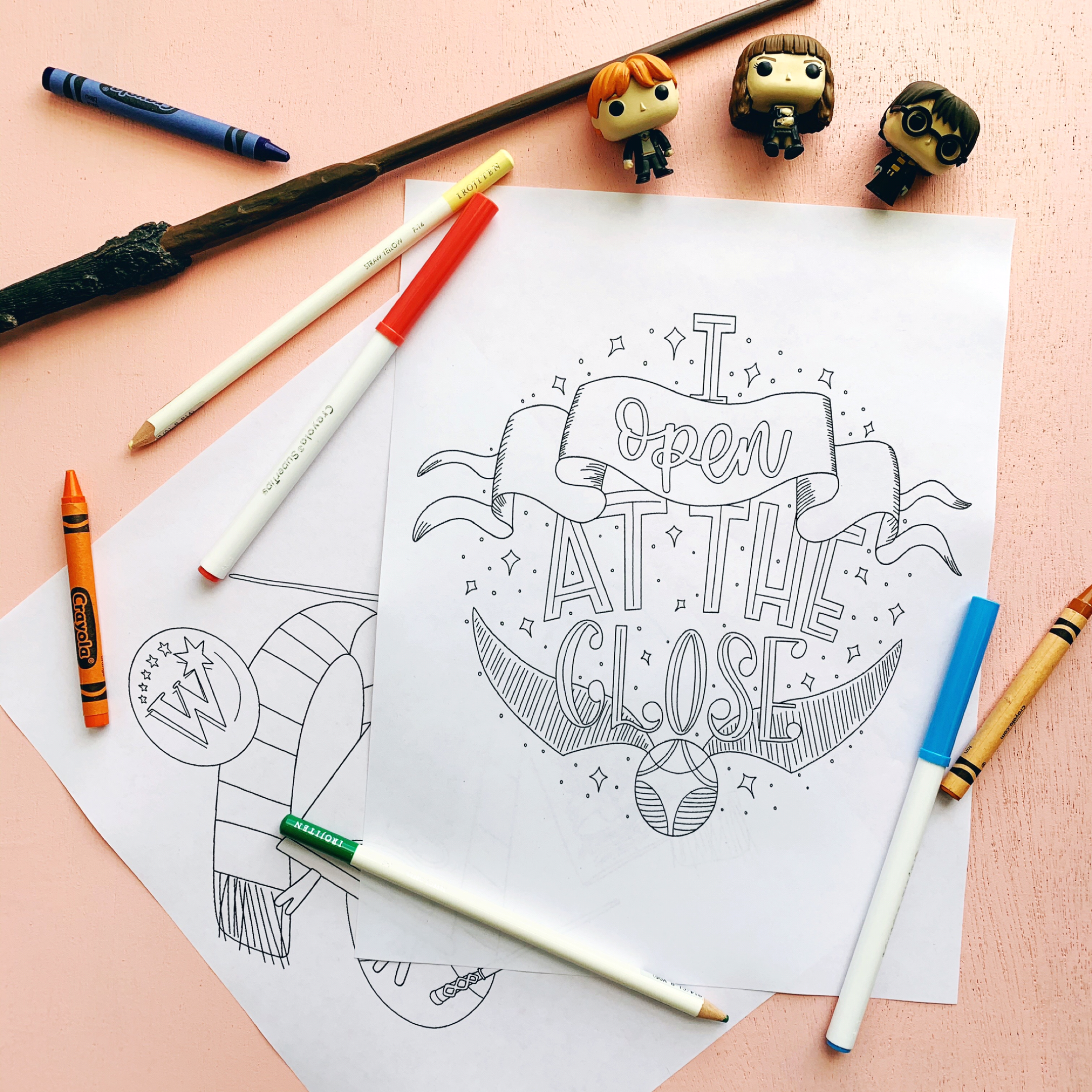 Free harry potter coloring sheets