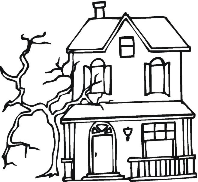 Free halloween coloring pages free halloween coloring pages halloween coloring pages house colouring pictures