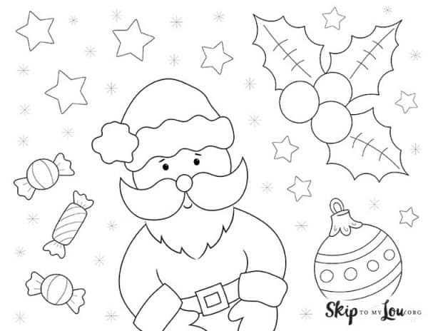 The best santa coloring pages to color this season skip to my lou