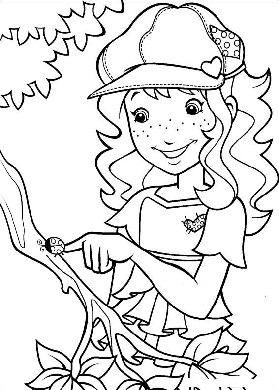 Best modern holly hobbie coloring pages for kids