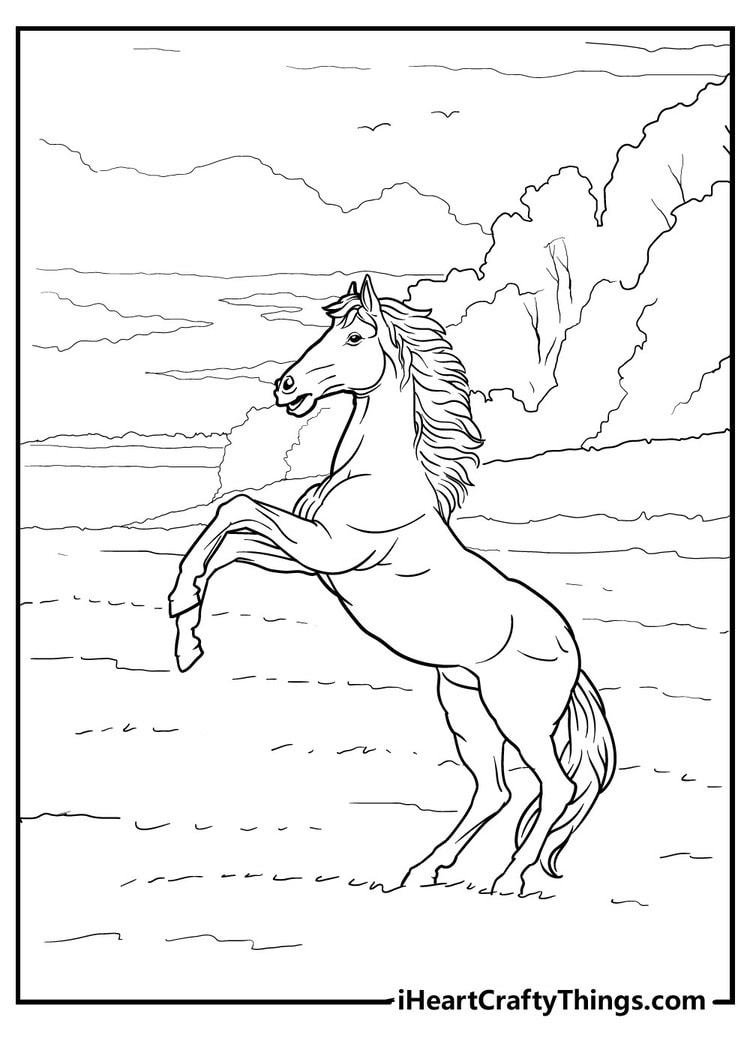 Horse coloring pages free printables