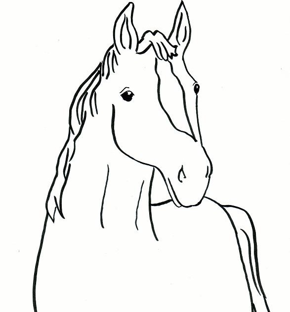 Horse coloring page