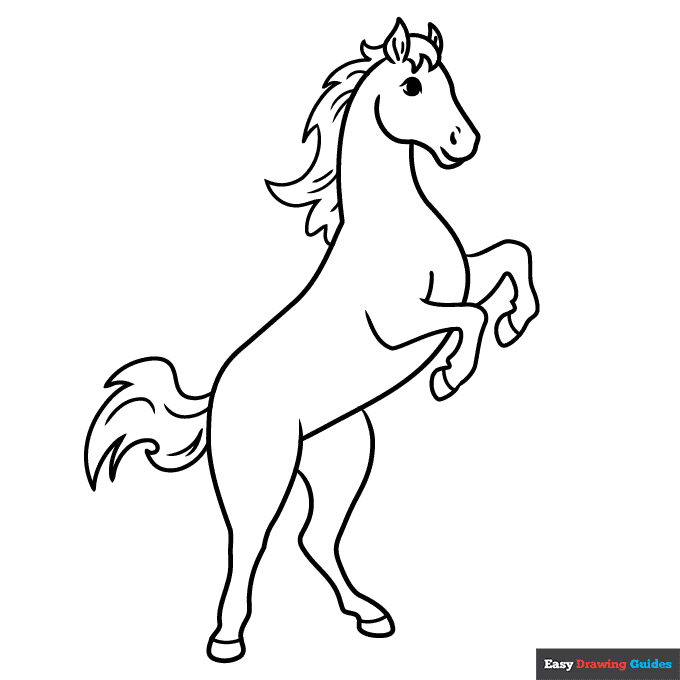 Free printable horse coloring pages for kids