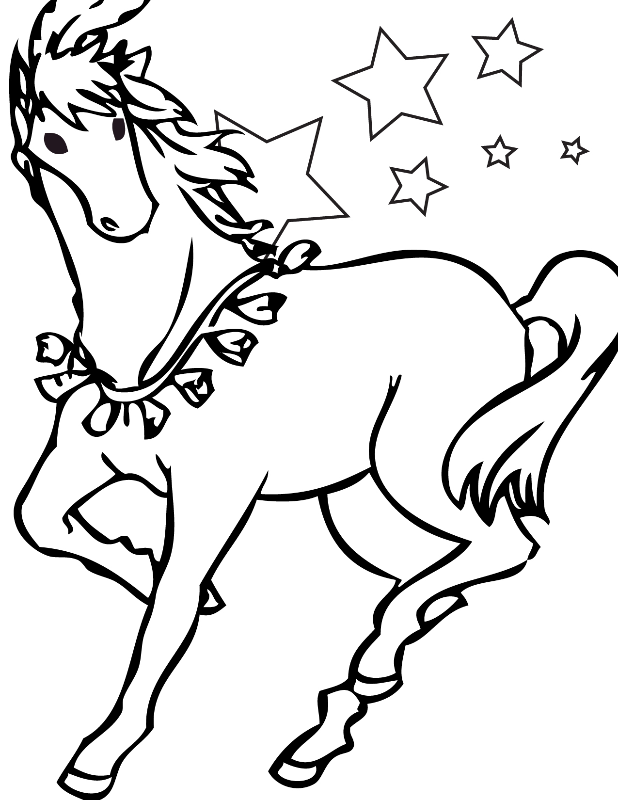 Free printable horse coloring pages for kids