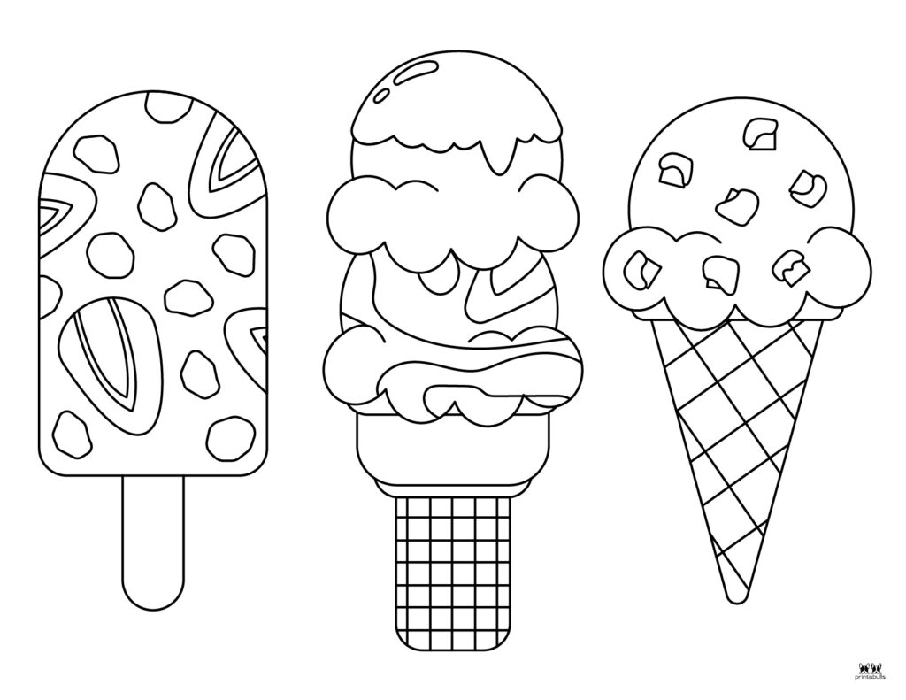 Ice cream coloring pages