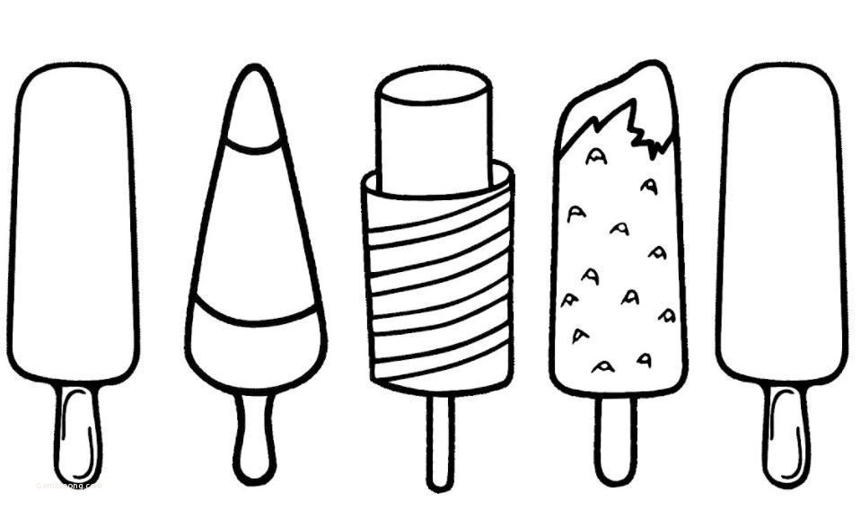 Coloring pages multiple ice cream candy coloring pages