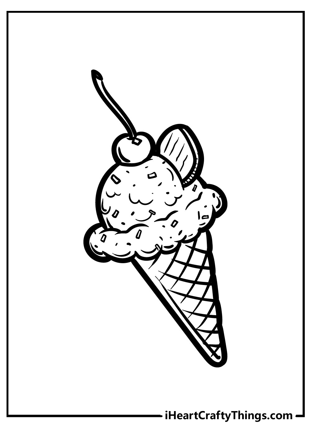 Ice cream coloring pages free printables