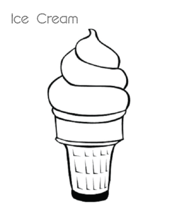 Ice cream coloring pages playing learning