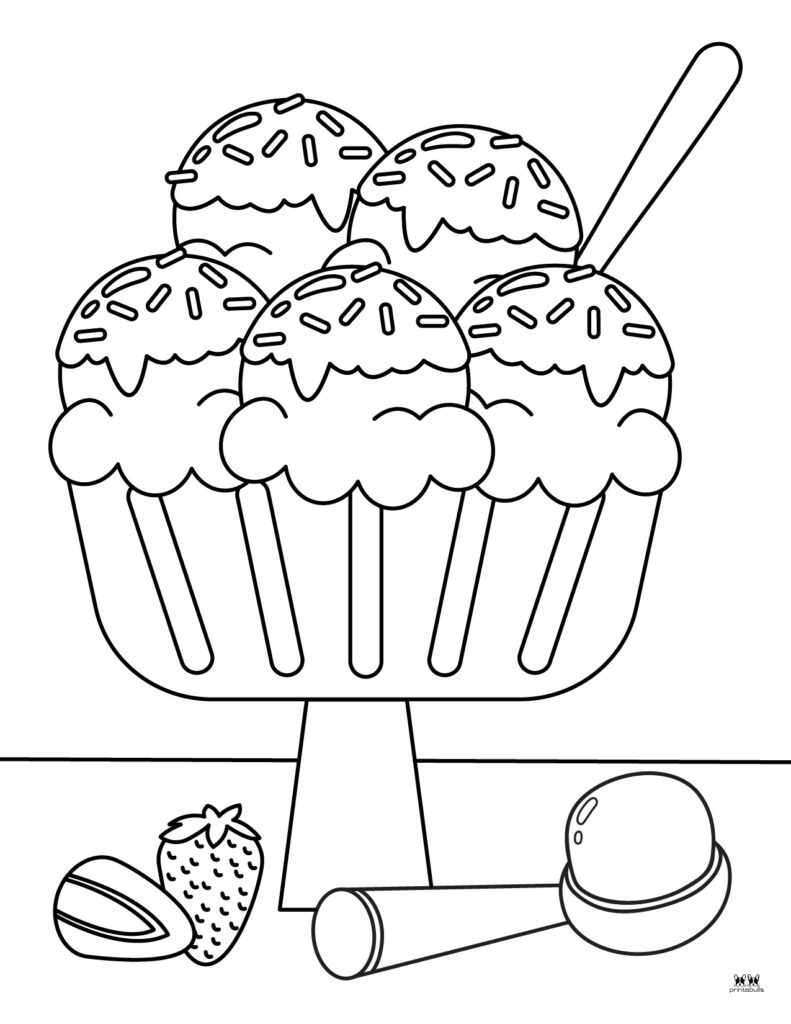 Ice cream coloring pages