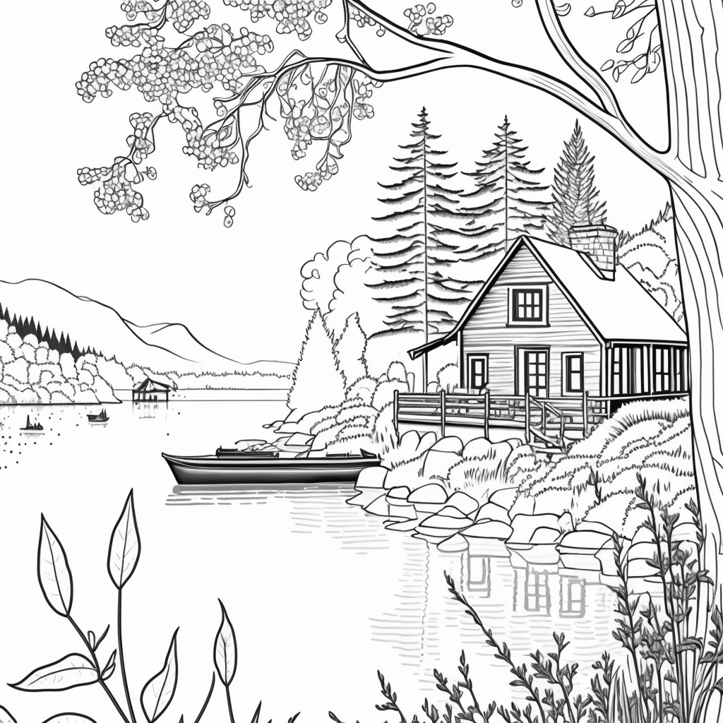 Ai midjourney prompts for house coloring pages â the ai prompt shop