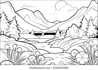 Lake coloring pages images stock photos d objects vectors