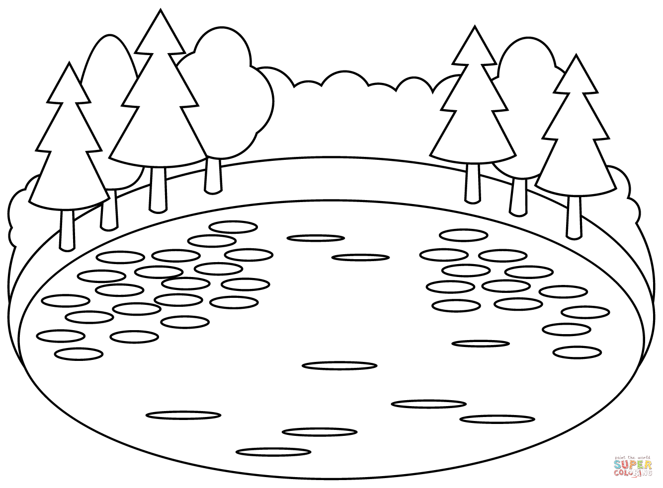 Lake coloring page free printable coloring pages