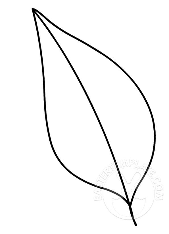 Leaf coloring page