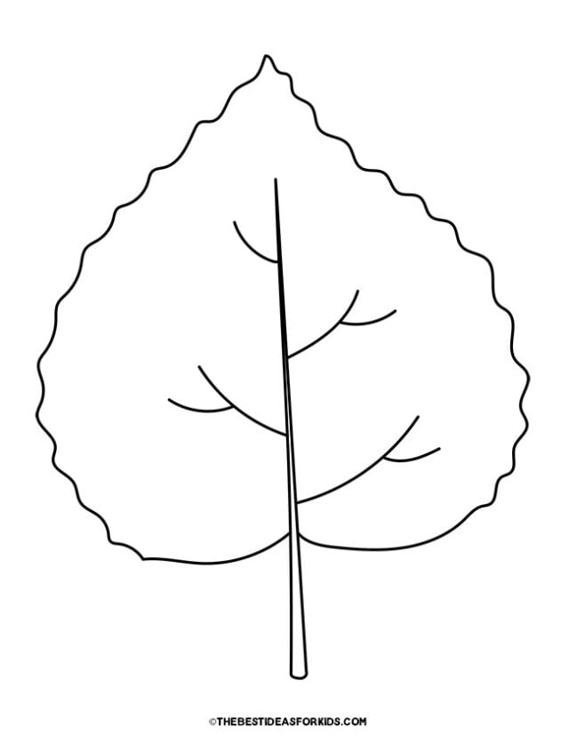 Leaf coloring pages free printables