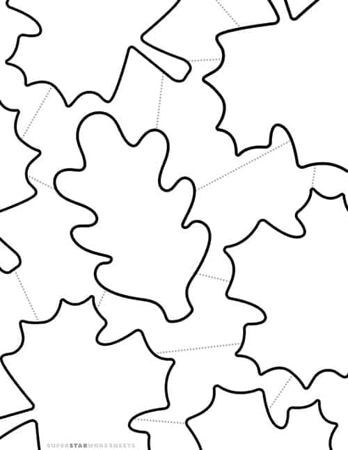 Fall leaf coloring pages