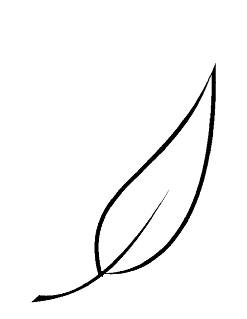 Simple leaf coloring pages