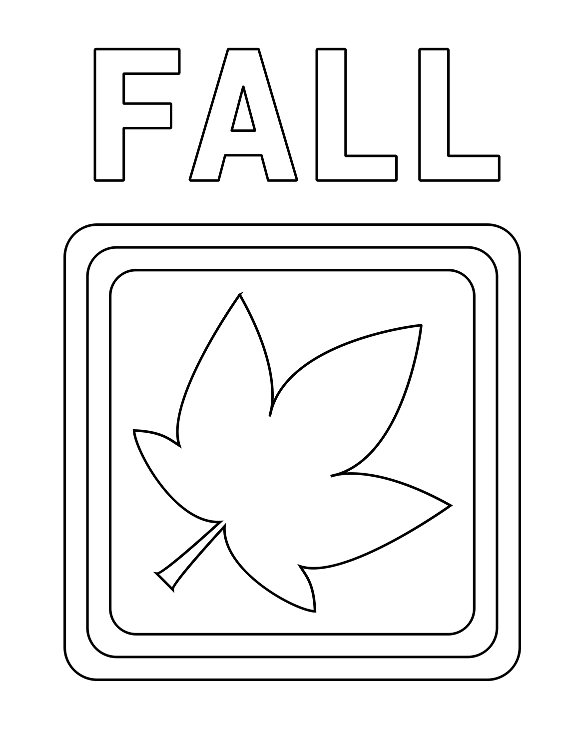 Free fall coloring sheets autumn season coloring pages