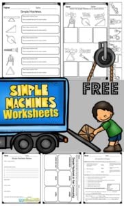 Free printable simple machines coloring pages