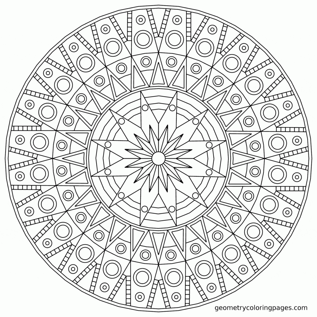 Mandala coloring pages for adults kids