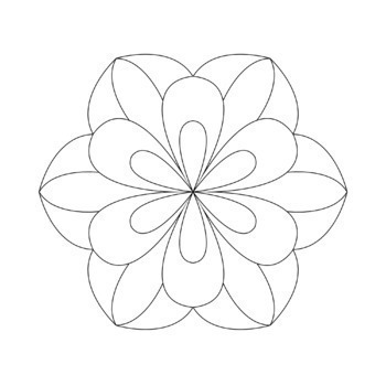 Simple mandala coloring pages by delta class tpt