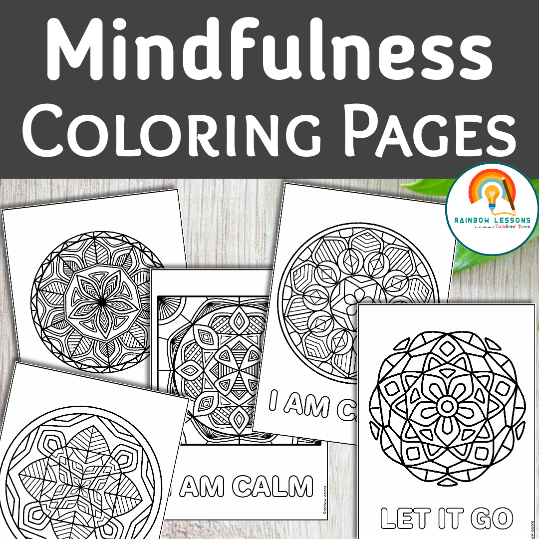 Mandala coloring pages for kids mindfulness coloring pages mindfullness made by teachers