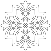 Simple mandalas coloring pages free coloring pages