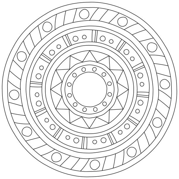 Easy mandala stock illustrations royalty