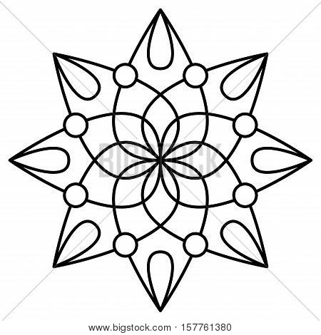 Simple mandala flower vector photo free trial bigstock