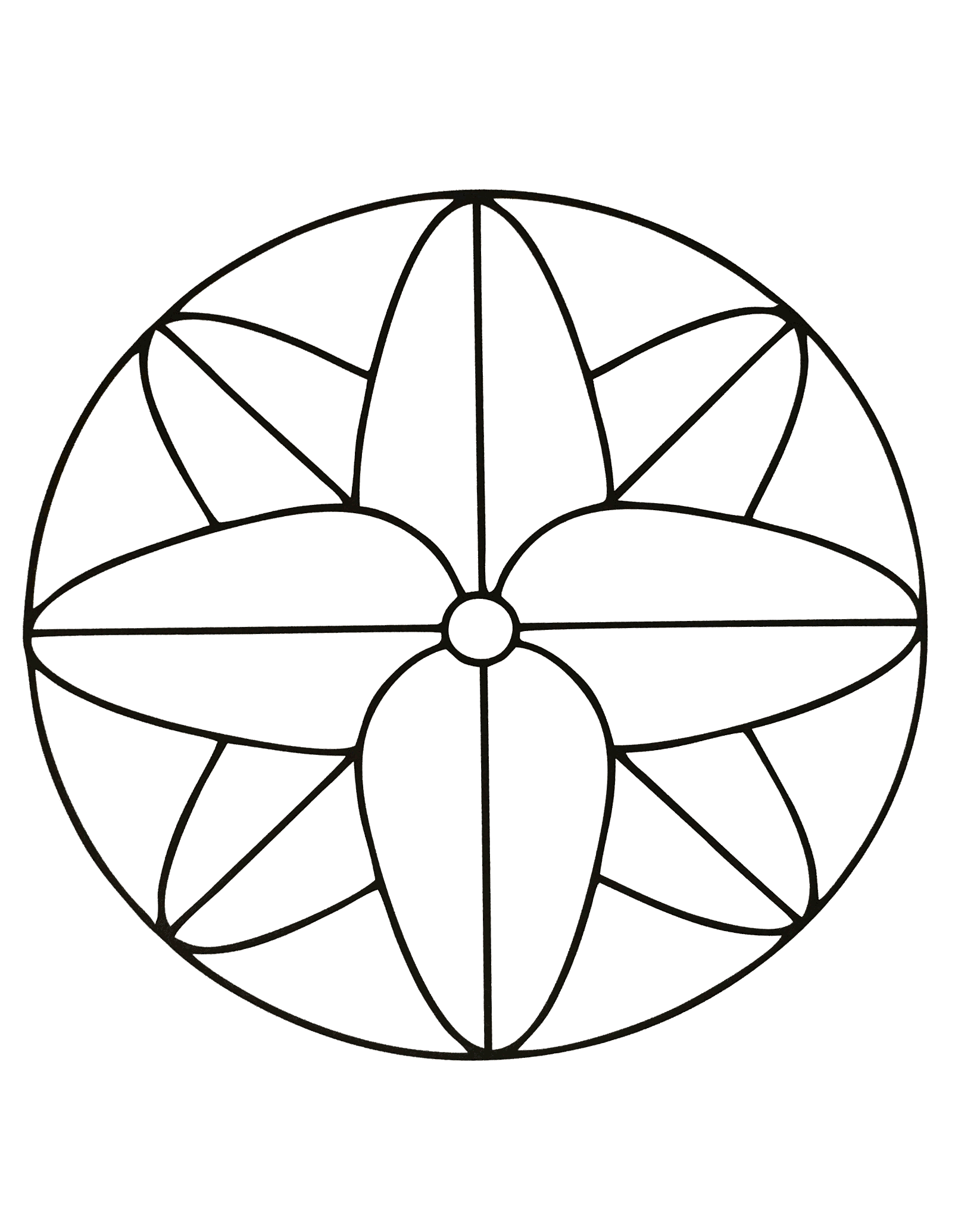 Geometric very simple mandala