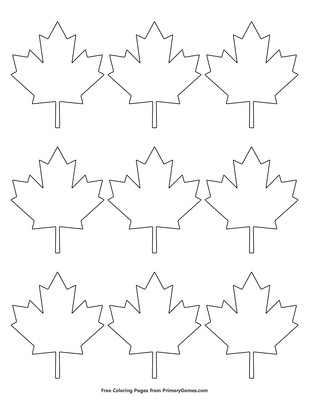 Simple maple leaf coloring page â free printable pdf from